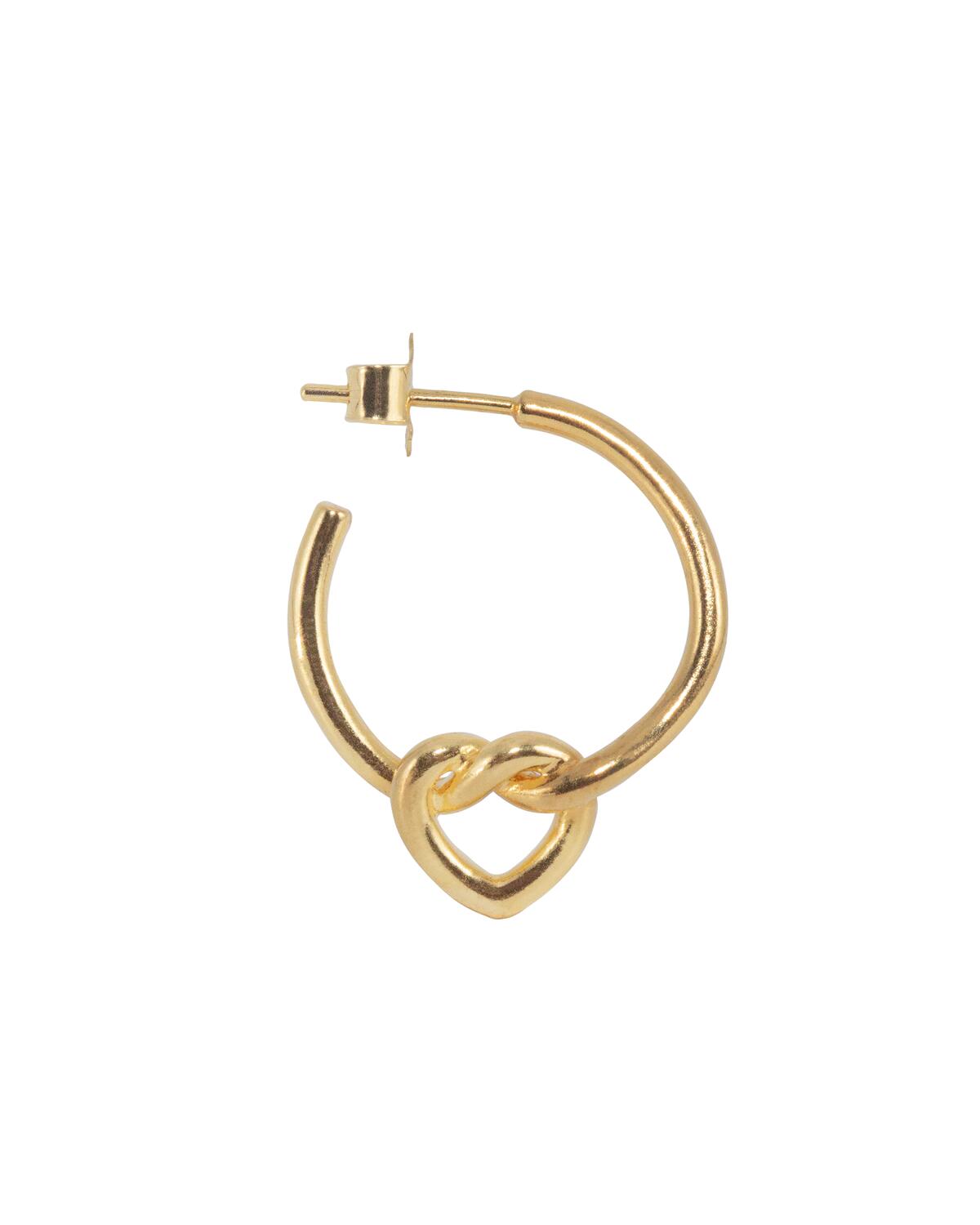 Tied Heart hoop - forgyldt